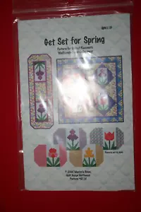 Get Set for Spring Pattern for Quilted Placemats Wall hanging Table Runner 2002 - Picture 1 of 2