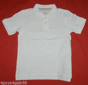 Boys WHITE S/S POLO SHIRT Size XS 4-5 L 10-12 XL 14-16 2X 18 - Picture 1 of 1