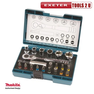 Makita B-54081 21 Piece Screw Bit and Ratchet Set - Image 1 of 3