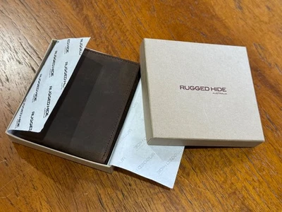 Men's leather wallet - brown - Orana Leather, RFID,  New in Box. - Image 1 of 4