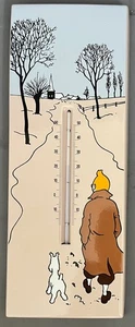 HERGE - TINTIN THERMOMETER - PROTOTYPE - BELGIAN ENAMELLING - 1995 - Picture 1 of 3