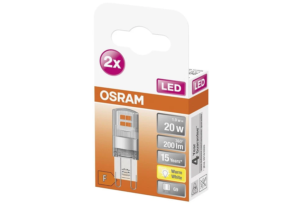 OSRAM LED Stift 1,9W G9 200lm 2.700K klar - Bild 1 von 1