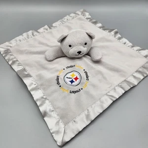 Pittsburgh Steelers Lovey Security Blanket Bear Baby Fanatic Plush NFL Football - Picture 1 of 9