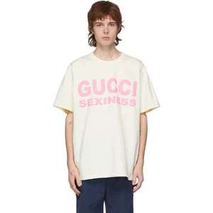 GUCCI’s Sexiness White $498 2018 Summer Collection Medium White Italy Shirt - Picture 1 of 9
