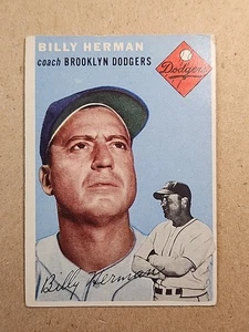 1954 Topps - Billy Herman #86 Fair Bad Back - Imagen 1 de 2