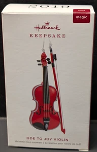 2019 Hallmark Andenken Weihnachtsschmuck Ode an die Freude Violine Beethoven Werke - Bild 1 von 3