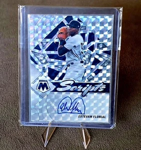 2022 Panini Mosaic Baseball Scripts Estevan Florial SC-EF Prizm Auto - Picture 1 of 2