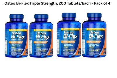 Osteo Bi-Flex Triple Fuerza, 200 Comprimidos/cada uno - Pack de 4 Foto 1 de 3