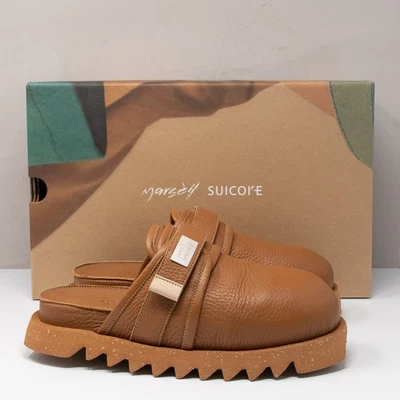 Zuecos de mula de cuero marrón Marsèll x Suicoke Zavo Marrone 03, talla 37 (7 EE. UU.) Foto 1 de 4