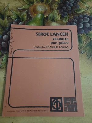 Александр Лагоя Villanelle для классической гитары чрезвычайно редкая ноты - Изображение 1 из 2