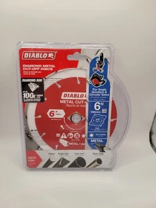 3PCK Diablo Steel Demon Type 1 6 In x 7/8 In Metal Cutting Diamond Cut-Off Wheel - Picture 1 of 6