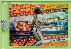 2025 Topps All-Star Game - Gary Sheffield 6/25 Orange Holo Short Print - Picture 1 of 3