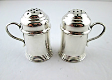 Vintage Lunt Sterling Silver Tankard Style Salt & Pepper Shaker Set