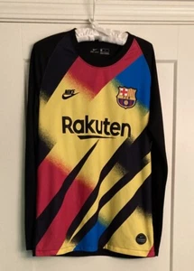 Ter Stegen Barcelona Goalkeeper Jersey #1 Sz M NIKE Long Sleeve READ - Picture 1 of 7