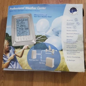 LA CROSSE Weather Center WS-2308 atomic Time Wind Rain - Picture 1 of 7