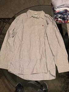 Men’s Timberland XXL Red White Blue Long Sleeve Dress Shirt Multicolor Mens XXL - Picture 1 of 4