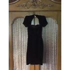 Black Deco 30?S Velvet Cocktail Dress