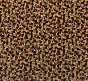 MICROFIBERS DAPPLE BURGUNDY RED D4094 GEOMERIC FLOCK VELVET FABRIC BY YARD 56"W - Picture 1 of 5