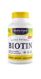 Healthy Origins Biotin (B7), 10,000 MCG 360 VCAPS - Picture 1 of 2