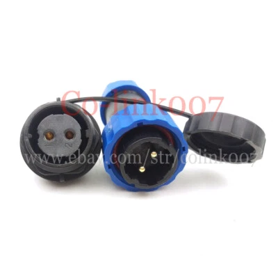 10 x SD20 2Pin Waterproof Aviation Connector, Circular Industrial Plug - Image 1 of 4