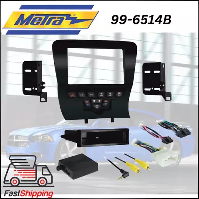 KIT DE PAINEL METRA 99-6514B / 2011-14 CARREGADOR S-DIN OU DBL-DIN COM ARNÊS E INTERFACE - Imagem 1 de 4