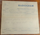 Steam Ship SS Radiogram Message, FLOATING MINE SPOTTED - WW2?