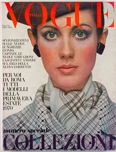 Moyra Swan DAVID BAILEY Barry Lategan COLLECTIONS Summer VOGUE ITALIA March 1970 - Picture 1 of 15