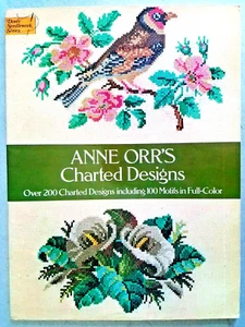 Dover ANNE Champe ORR CHARTED DESIGNS 1977 203 designs (100 color) 40pg booklet - Picture 1 of 7