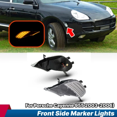 Luces intermitentes delanteras transparentes para Porsche Cayenne 955 2003-2006 Foto 1 de 4