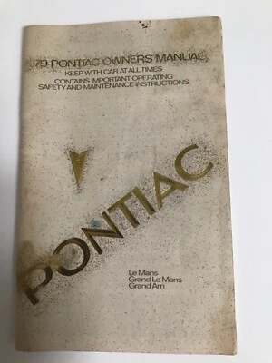 Pontiac 1979 manual del propietario para LeMans GrandAm Grand Le Mans Foto 1 de 4