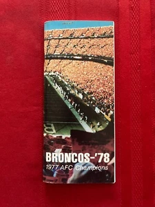 1978 NFL Denver Broncos media guide / Super Bowl XII / Gradishar / Upchurch - Picture 1 of 1