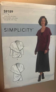 Simplicity S9189 Knit Wrap Jacket SZ XS-XXL SEWING PATTERN - Picture 1 of 2