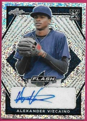 2021 Leaf Flash Baseball ALEXANDER VIZCAINO #BA-AV2 Rookie Navy Autograph 66/99 - Image 1 of 2