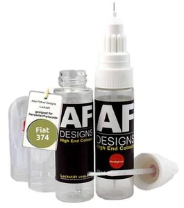 Penna verniciatura per Fiat 374 Verde Brillante Vernice Trasparente Asciugatura Rapida Vernice Autola