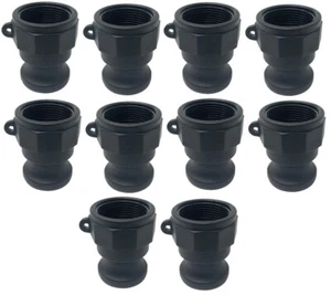 (10 Pack) 2" Type A Poly Camlock | Female NPT x Male Adapter Polypropylene - Picture 1 of 6