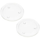 2 Pcs Candle Anti Spill Tray Glass Jewelry Tealight Candles