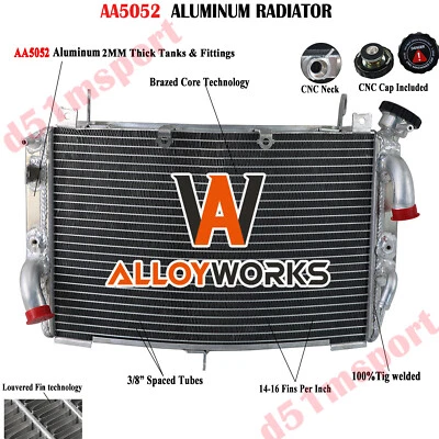 Aluminum Radiator for 2009 2010 2011 2012 2013 2014 Yamaha R1 YZF R1 - Image 1 of 4