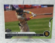 2020 TOPPS NOW FERNANDO TATIS JR SAN DIEGO PADRES 15 HR CARD #222 PR 1801 SO SP!