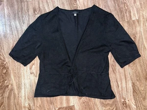 COAST FINE KNIT SILK BLACK CARDIGAN SIZE 12 IMMACULATE CONDITION - Picture 1 of 4