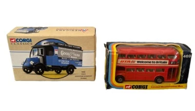 Lot of 2 Corgi Classics Goodyear Wingfoot 98481 & London Routemaster Bus 469 - Image 1 of 4