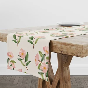Corredor de Mesa Acuarela Flores | Diseño Único Decoración de Mesa | Hecho en EU - Imagen 1 de 3