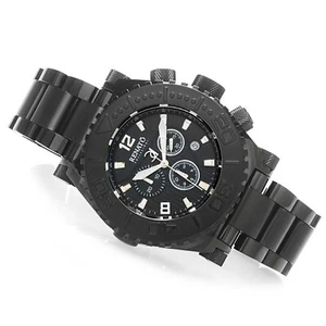 Renato 50mm Emporium Swiss Chronograph Diver Black IP Black Dial - Picture 1 of 2