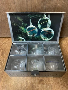 Kosta Boda LINE Glaskugel Ornamente von Anna Ehrner Schweden Boxed Set - Bild 1 von 7