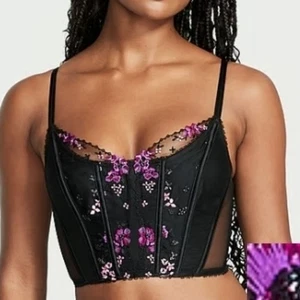 Victoria's Secret | Very Sexy Floral Embroidery Corset Top Size S - Picture 1 of 9