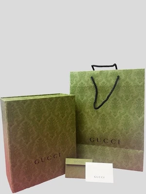 Gucci confezione regalo sacchetto di carta card envelpe confezione media