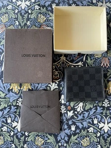 Louis Vuitton Leather Wallet, Black, Bi Fold, Boxed. - Picture 1 of 12