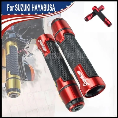 For SUZUKI HAYABUSA 7/8'' 22mm Motorcycle Handlebar Grip Throttle Grip 1999-2025 Foto 1 de 4