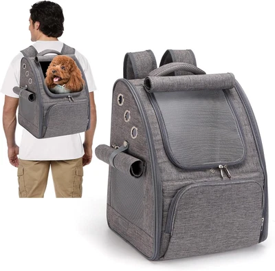Borsa Trasportino per Cani Marsupio Cane Cuccia Portatile Traspirante Zaino Da T - Immagine 1 di 4