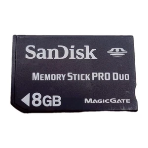 Tarjeta Sandisk 8 GB Memory Stick PRO Duo MS 8 GB para Sony cámara antigua/DV/PSP vintage - Imagen 1 de 3