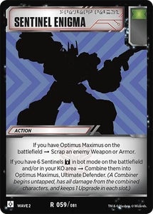 Sentinel Enigma - Wave 2: Rise of the Combiners - Transformers TCG - Picture 1 of 6